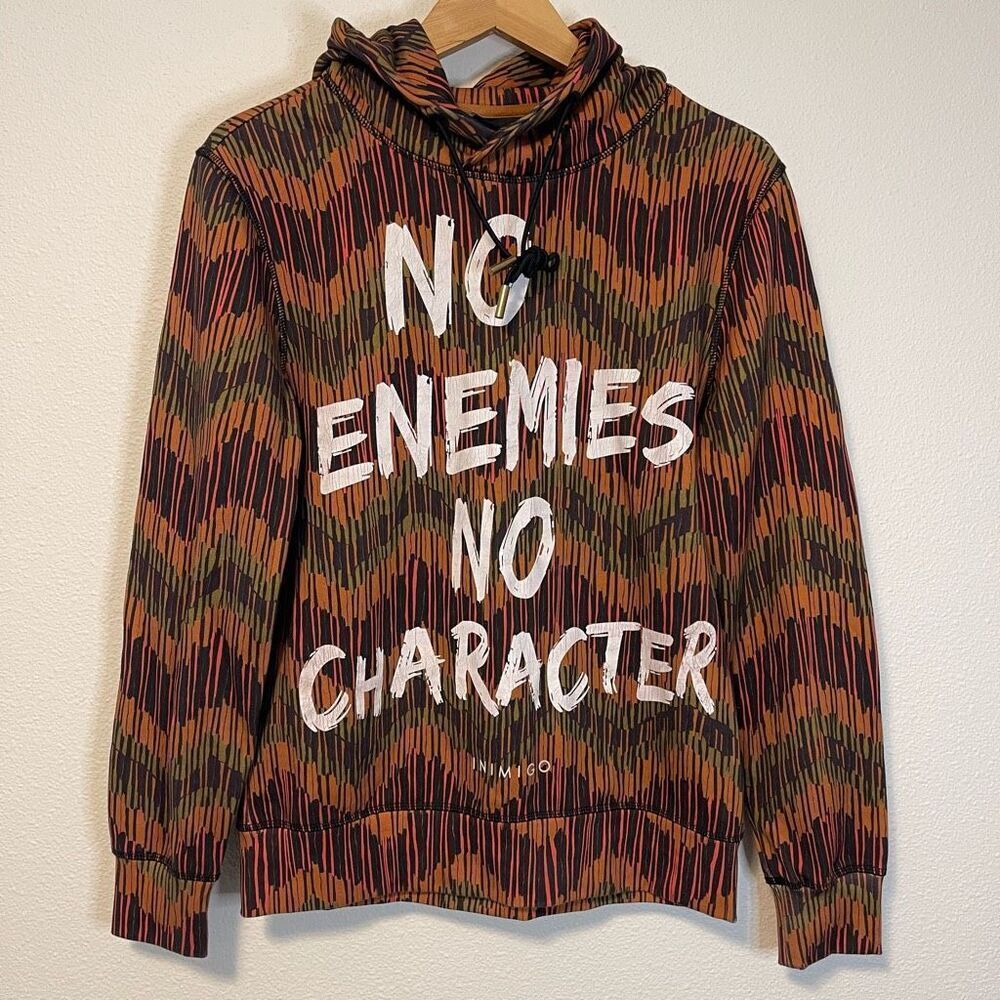 Inimigo No Enemies No Character Multicolor Hoodie‎ Size Small
